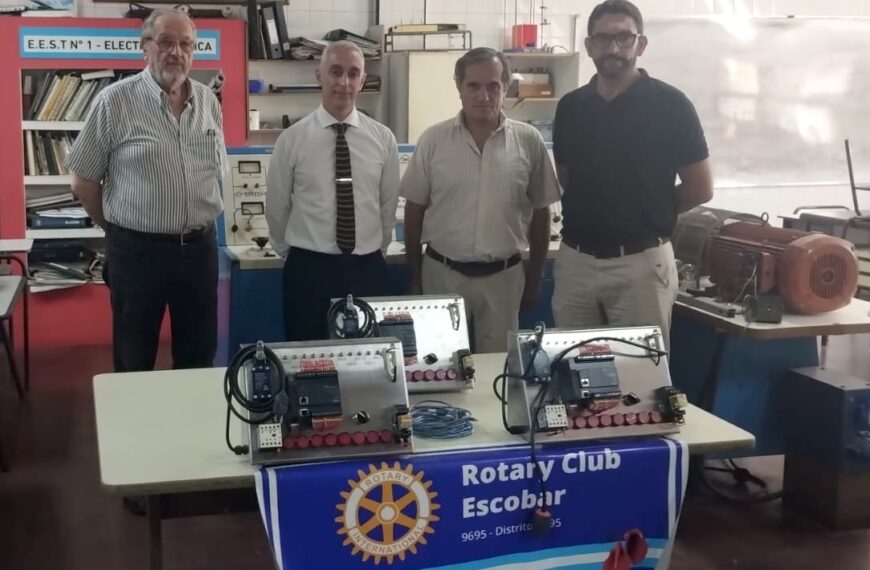 Control industrial y oportunidades para jóvenes: una donación con impacto rotario